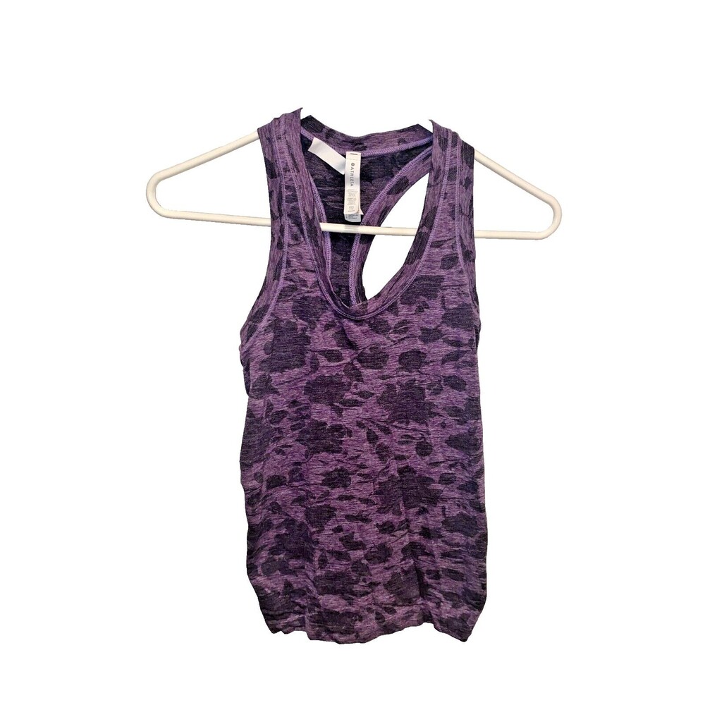 Athleta Momentum Seamless Tank Top Womens XXS Fuchsia Purple Work Out Run